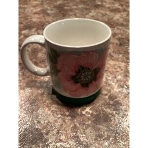 Vintage coffee mug with rubber coaster ring
